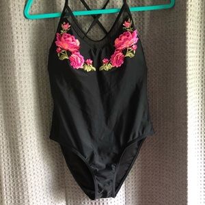 One Piece Embroidered Women’s Bathing Suit